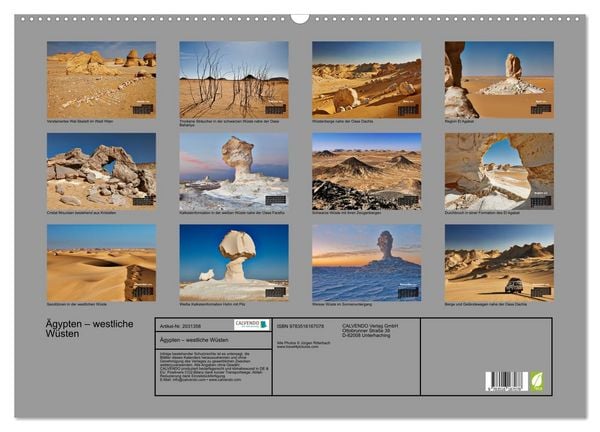 Produktbild: &Auml;gypten &ndash; westliche W&uuml;sten (Wandkalender 2026 DIN A2 quer), CALVENDO Monatskalender