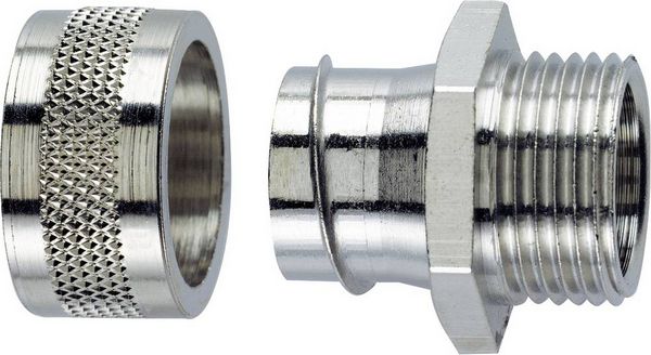 Produktbild: LAPP 55502041 SILVYN&reg; LGF-2-M 32X1.5 Wellrohr Silber M32 28.10mm Gerade 1St.