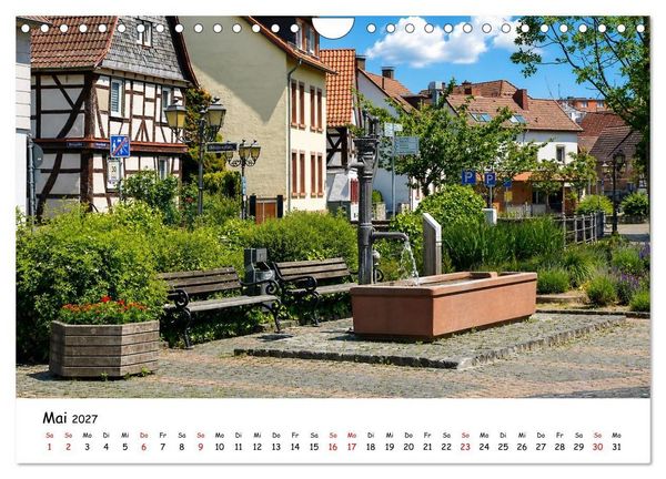 Produktbild: Eschborn Fachwerk und Finanzen (Wandkalender 2027 DIN A4 quer), CALVENDO Monatskalender