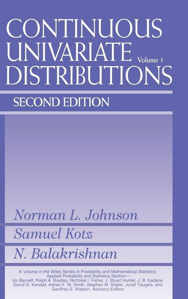 Produktbild: Continuous Univariate Distributions