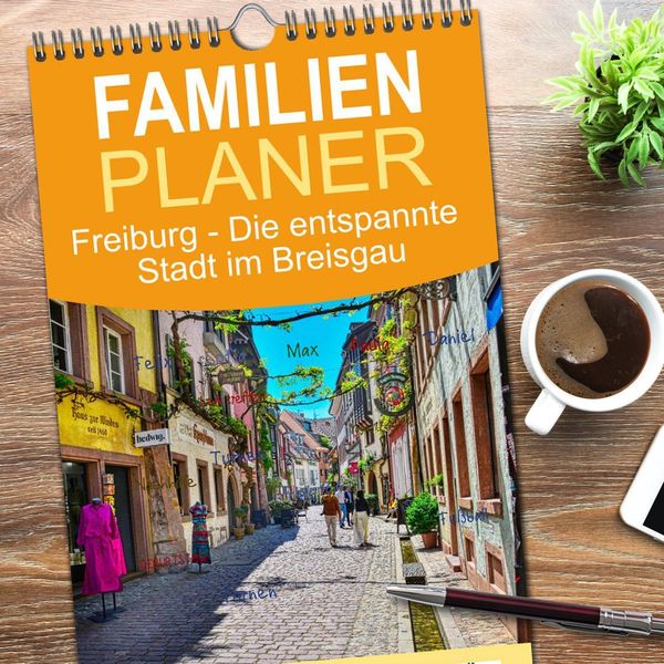 Produktbild: Familienplaner 2026 - Freiburg - Die entspannte Stadt im Breisgau mit 5 Spalten (Wandkalender, 21 x 45 cm) CALVENDO