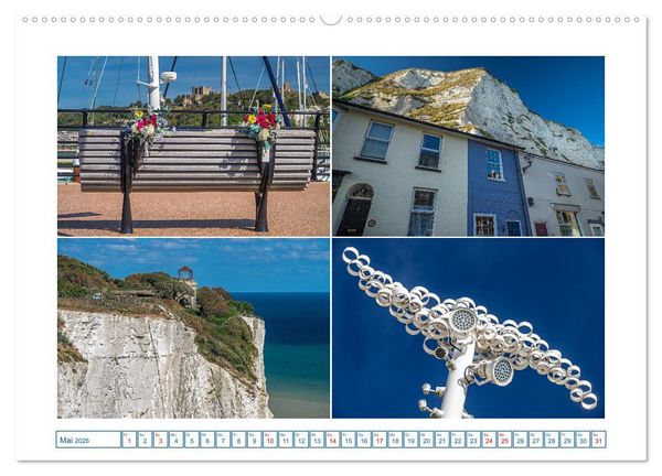 Produktbild: Dover - Tor zu England (hochwertiger Premium Wandkalender 2026 DIN A2 quer), Kunstdruck in Hochglanz