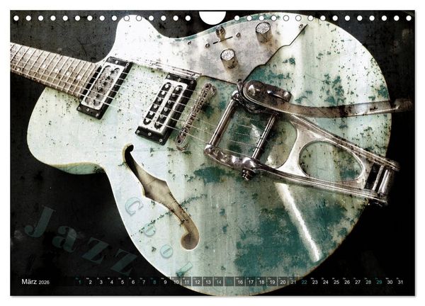 Produktbild: Gitarren - Grunge Style (Wandkalender 2026 DIN A4 quer), CALVENDO Monatskalender