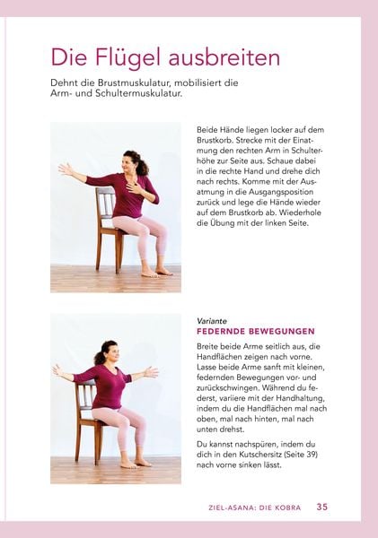 Yoga auf dem Stuhl für Senioren