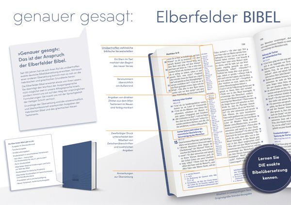 Elberfelder Bibel - Taschenausgabe, Motiv Berge, mit Gummiband