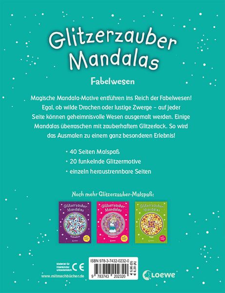 Produktbild: Glitzerzauber-Mandalas - Fabelwesen