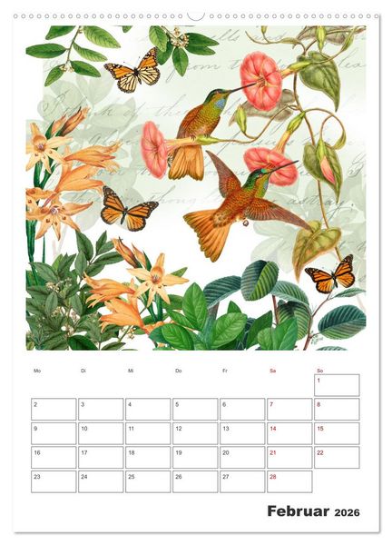 Produktbild: Das Paradies der Kolibris (hochwertiger Premium Wandkalender 2026 DIN A2 hoch), Kunstdruck in Hochglanz