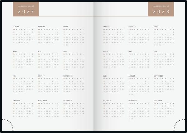 Produktbild: rido/id&eacute; 7021507017 Buchkalender Premium Young Line 2027 "Greeny" A5, Papier