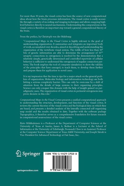 Produktbild: Computational Maps in the Visual Cortex