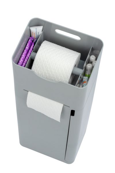 Produktbild: Stand WC-Garnitur Mod. Imon 6 in 1 Grau matt, mit Ablage