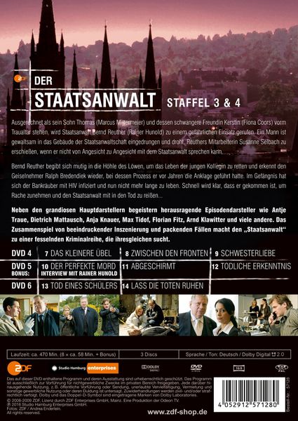 Produktbild: Der Staatsanwalt - Staffel 3&4 [3 DVDs]