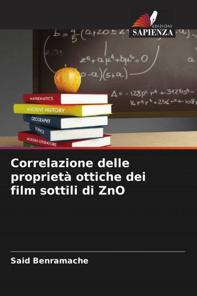 Produktbild: Correlazione delle propriet&agrave; ottiche dei film sottili di ZnO