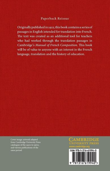 Produktbild: Supplement to A Manual of French Composition