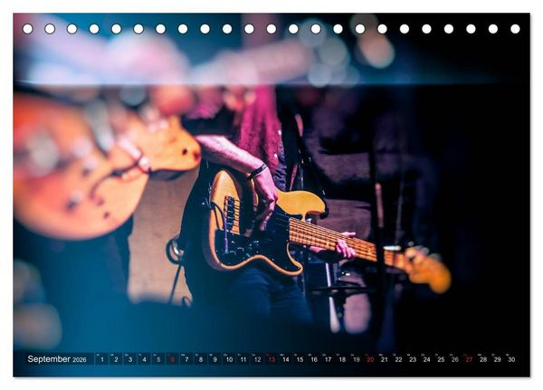 Produktbild: Gitarren - Live (Tischkalender 2026 DIN A5 quer), CALVENDO Monatskalender
