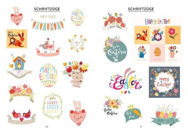 Produktbild: Bullet Journal &ndash; Stickerbuch Happy Easter: 600 fr&uuml;hlingshafte Schmuckelemente f&uuml;r die Osterzeit