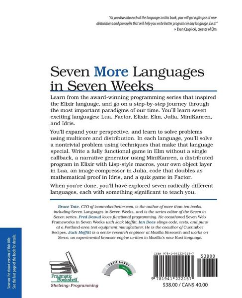 Produktbild: Seven More Languages in Seven Weeks