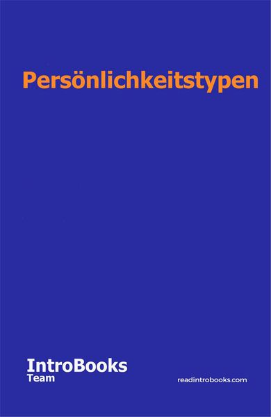 Produktbild: Pers&ouml;nlichkeitstypen