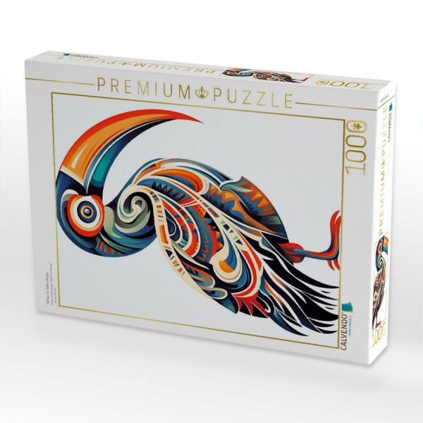 Produktbild: CALVENDO Puzzle Pelikan im Tattoo Design | 1000 Teile Lege-Gr&ouml;&szlig;e 64x48cm Foto-Puzzle f&uuml;r gl&uuml;ckliche Stunden