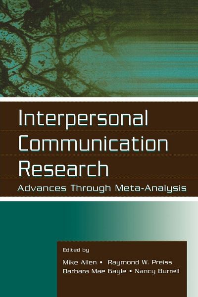 Produktbild: Interpersonal Communication Research