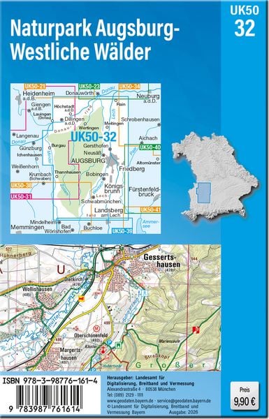 Produktbild: UK50-32 Naturpark Augsburg - Westliche W&auml;lder