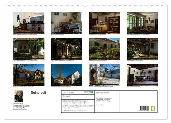 Produktbild: Seinerzeit (Wandkalender 2026 DIN A2 quer), CALVENDO Monatskalender