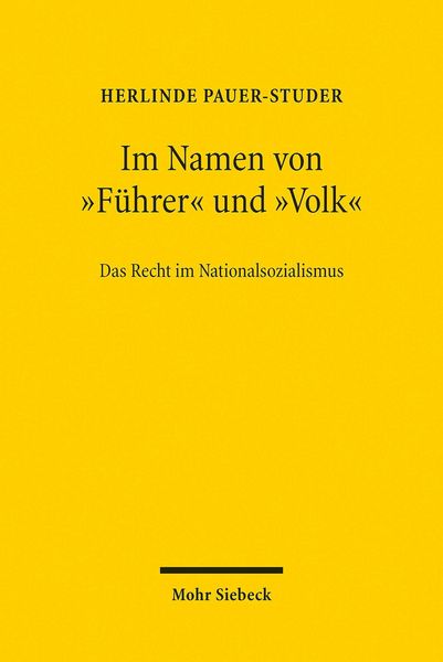 Produktbild: Im Namen von 'F&uuml;hrer' und 'Volk'