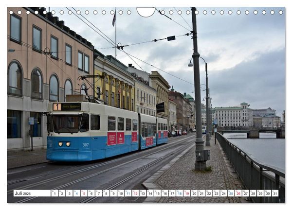 Produktbild: Die G&ouml;teborger Stra&szlig;enbahn (Wandkalender 2026 DIN A4 quer), CALVENDO Monatskalender