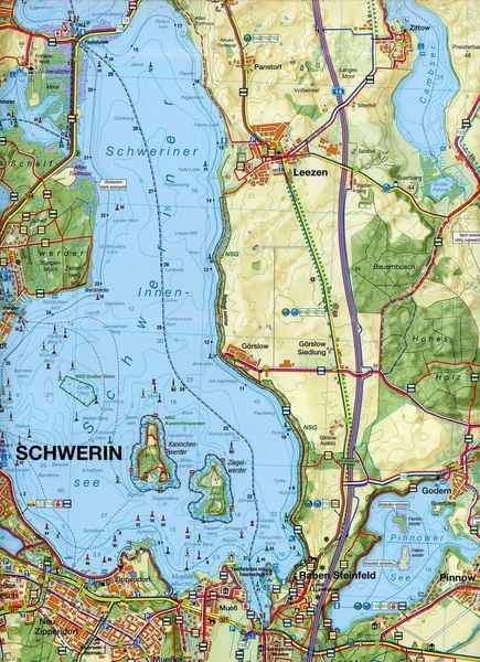 Produktbild: Rad-, Wander- und Gew&auml;sserkarte Schweiner See