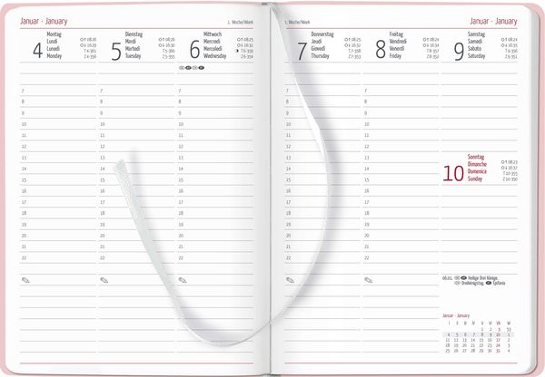Alpha Edition - Agenda Settimanale Ladytimer 2024, formato tascabile  10,7x15,2 cm, Terrazzo, 192 pagine Alpha