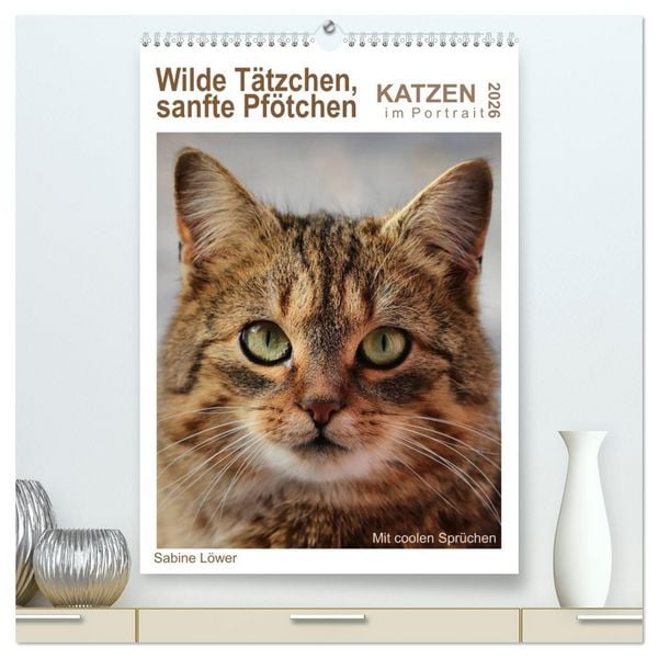 Produktbild: Wilde T&auml;tzchen, sanfte Pf&ouml;tchen (hochwertiger Premium Wandkalender 2026 DIN A2 hoch), Kunstdruck in Hochglanz