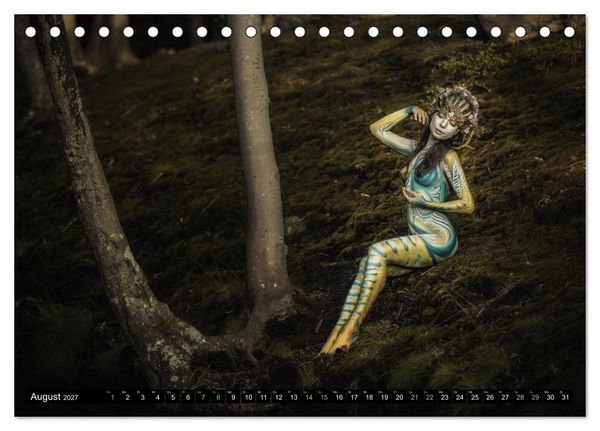 Produktbild: Naturwesen - Bodypainting K&ouml;rperlandschaften (Tischkalender 2027 DIN A5 quer), CALVENDO Monatskalender