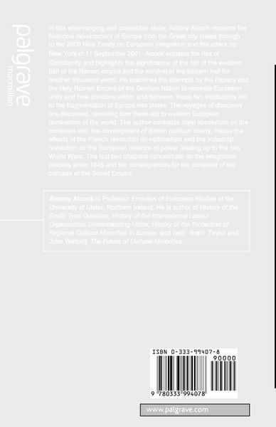 Produktbild: A Short History of Europe