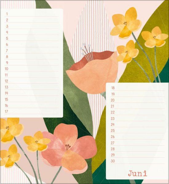 Produktbild: Geburtstagskalender Bloom
