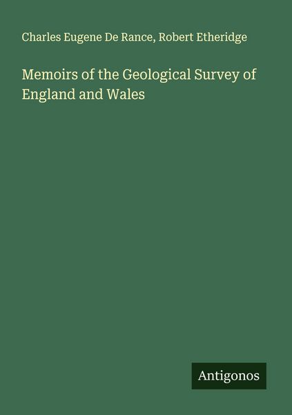 Produktbild: Memoirs of the Geological Survey of England and Wales