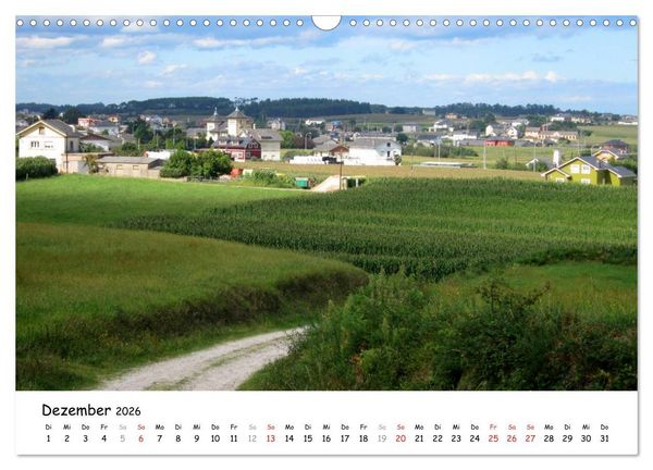 Produktbild: Camino del norte - K&uuml;stenweg (Wandkalender 2026 DIN A3 quer), CALVENDO Monatskalender