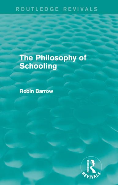 Produktbild: The Philosophy of Schooling