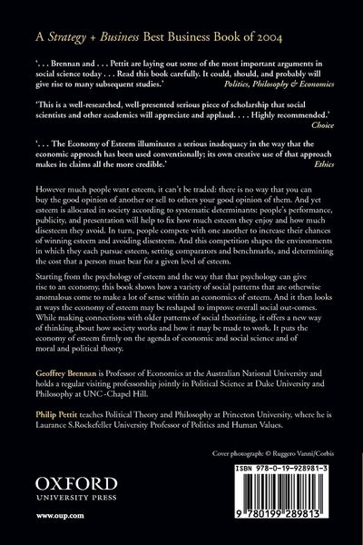 Produktbild: The Economy of Esteem