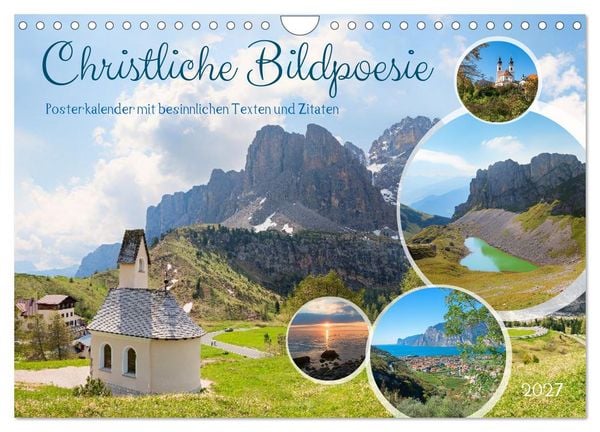 Produktbild: Christliche Bildpoesie 2027 (Wandkalender 2027 DIN A4 quer), CALVENDO Monatskalender