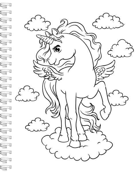 Produktbild: Einhorn-Malbuch f&uuml;r Kinder ab 4 Jahren