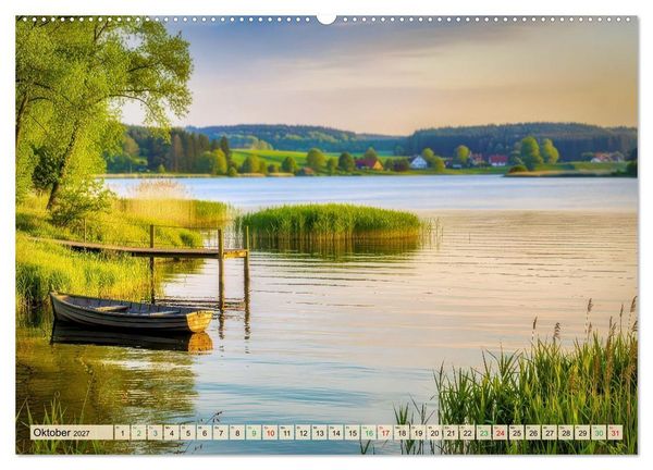 Produktbild: Mecklenburger - Seen (hochwertiger Premium Wandkalender 2027 DIN A2 quer), Kunstdruck in Hochglanz