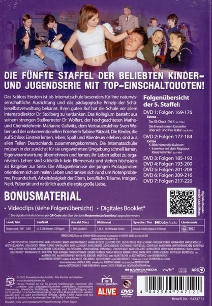 Produktbild: Schloss Einstein - Staffel 5 (Folgen 169 - 220) (Fernsehjuwelen) [7 DVDs]