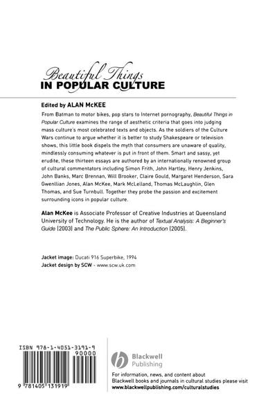 Produktbild: Beautiful Things in Popular Culture