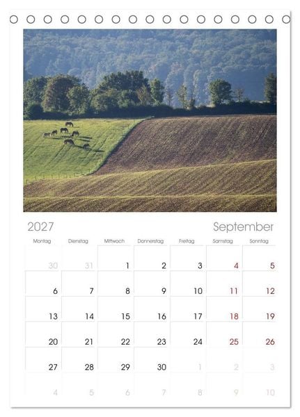 Produktbild: Tischplaner 2027 - Sch&ouml;ner Kraichgau (A5 Tischkalender zum Aufstellen) CALVENDO