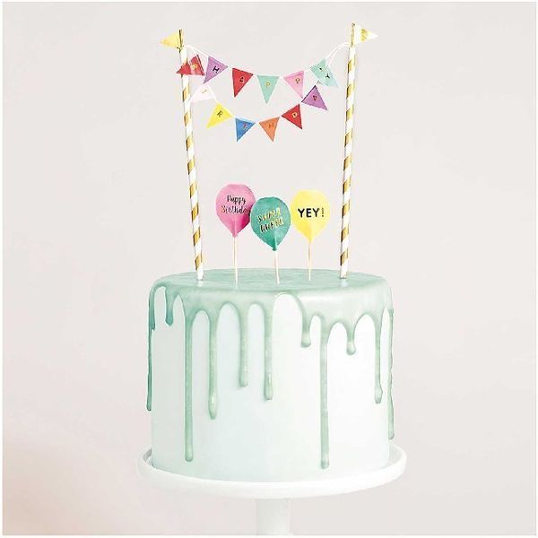 Produktbild: Kuchendekoration, Happy Birthday, Multicolor