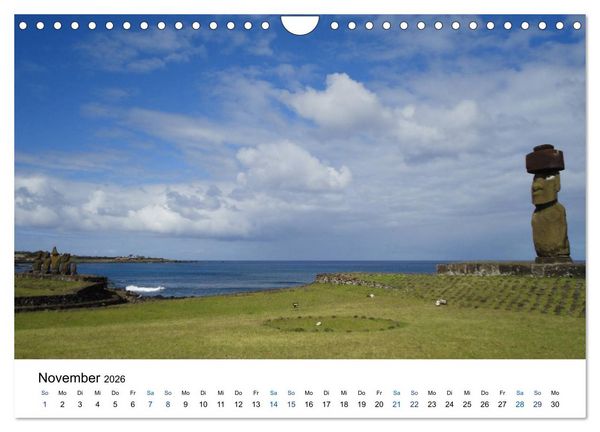 Produktbild: Die Osterinsel - mystisches Inselparadies im S&uuml;dostpazifik (Wandkalender 2026 DIN A4 quer), CALVENDO Monatskalender