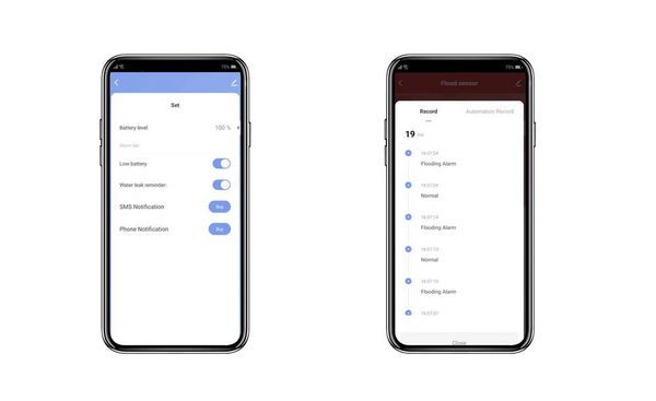 Produktbild: Sygonix SY-6515318 Funk-Wassermelder mit App-Steuerung batteriebetrieben