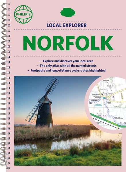 Produktbild: Philip's Local Explorer Street Atlas Norfolk