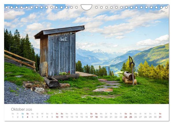 Produktbild: Die Alpen - Wandern durch die sch&ouml;nste Bergregion Europas. (Wandkalender 2026 DIN A4 quer), CALVENDO Monatskalender