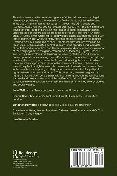 Produktbild: Rights, Gender and Family Law