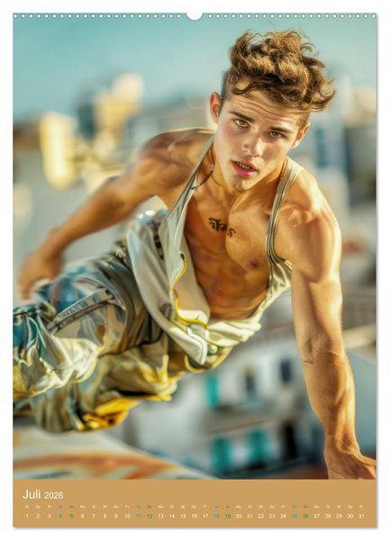 Produktbild: Urbanes Freerunning (hochwertiger Premium Wandkalender 2026 DIN A2 hoch), Kunstdruck in Hochglanz